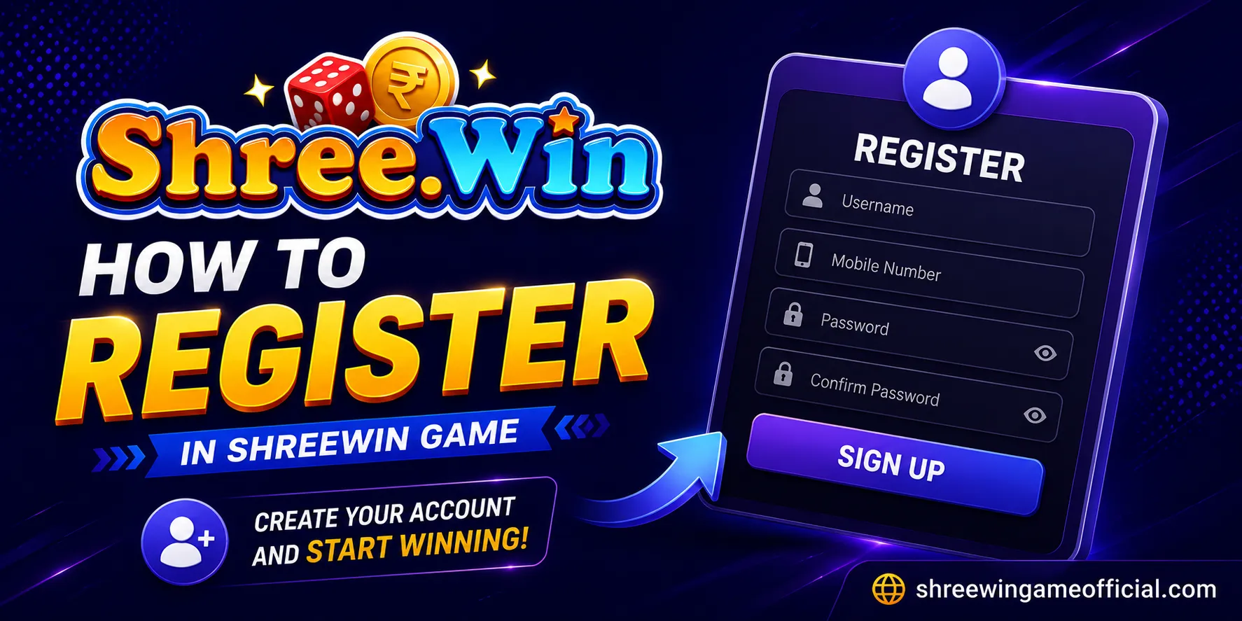 How to register on Shreewin Game — independent guide banner