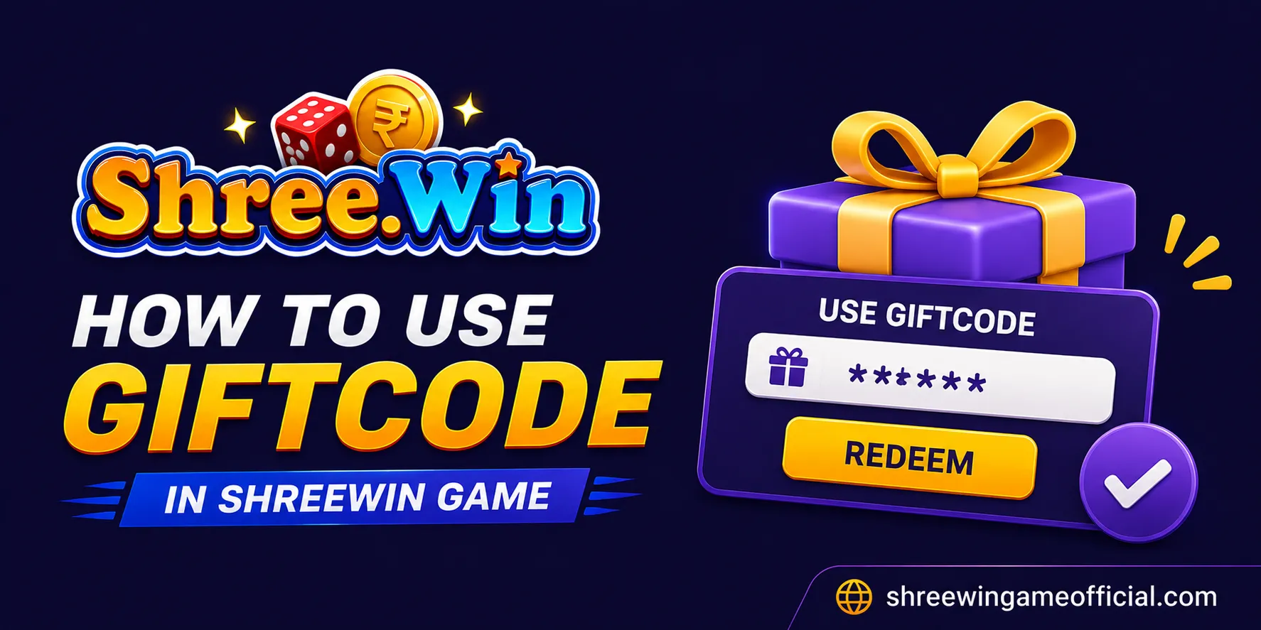 How to use a Shreewin Game gift code — independent guide banner